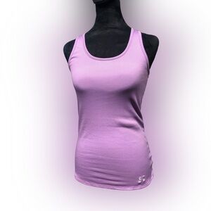 UNDER ARMOUR purple heat gear racer back tank